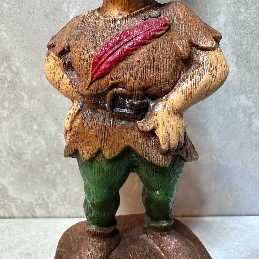 1946-49 Vintage Peter Pan with red feather Community Chest award trophy figurine - Picture 7 of 12